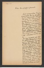 k.k. naturhistorisches Hofmuseum, Intendanzakten 1885-1896 (Hauer), Aktenzahl Z.437/1888, Seite 1